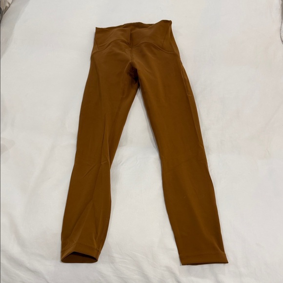 lululemon athletica Pants - lululemon brown leggings 25in - Nulu fabric